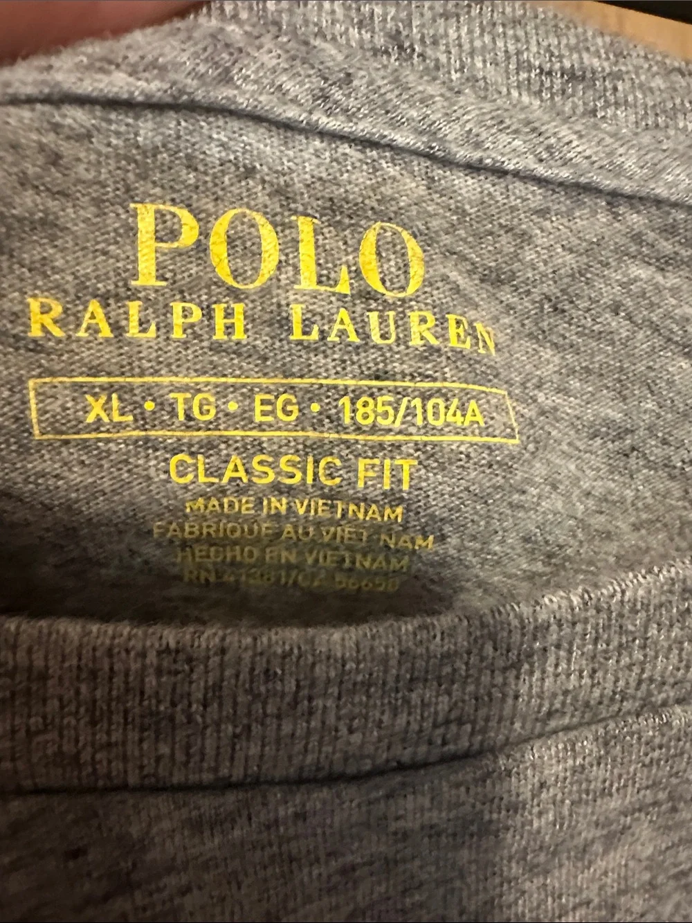 Polo by Ralph Lauren Heather Gray Short Sleeve Crewneck Tee with Pony